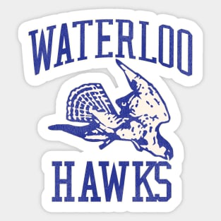 Defunct Waterloo Hawks Basketball Team Sticker